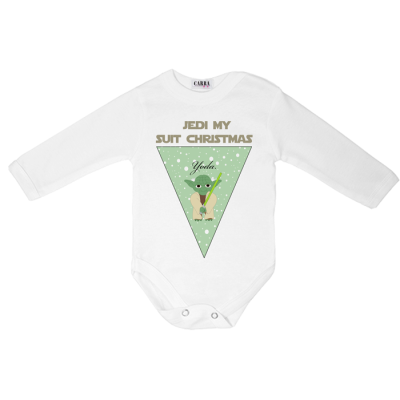 Carra Jedi my suit бебешко боди